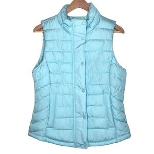 Gap Factory light blue puffer vest small